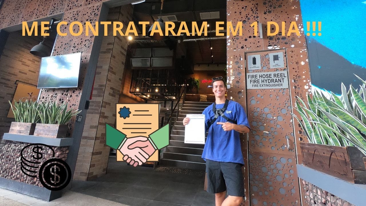 Entregando currículo até ser contratado - Austrália