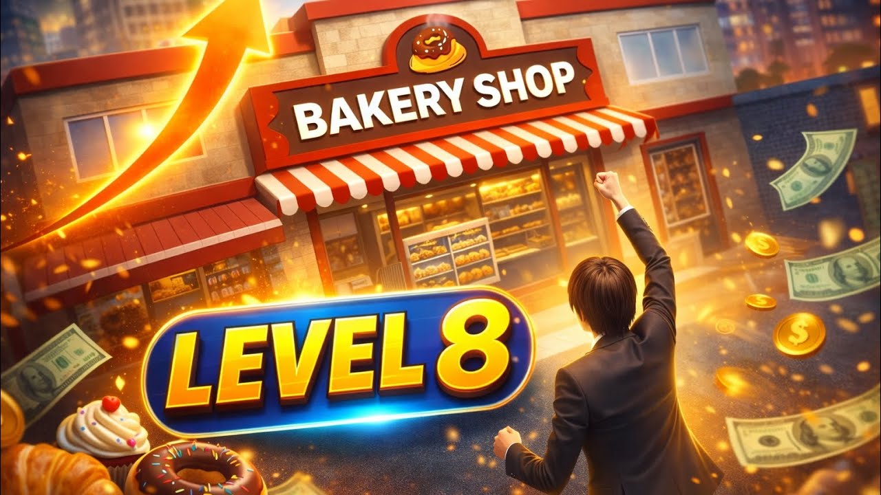 Level 8 Bakery Shop 🥐 | New Items & Big Earnings | Gaming fly | #trending 