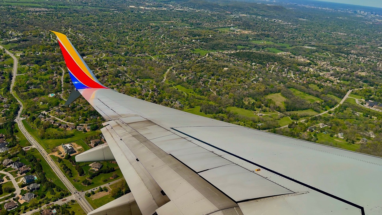 [4K] – Inaugural Flight – Southwest Airlines – Boeing 737-7H4 – TUL-BNA – N298WN – WN2859 – IFS 1005