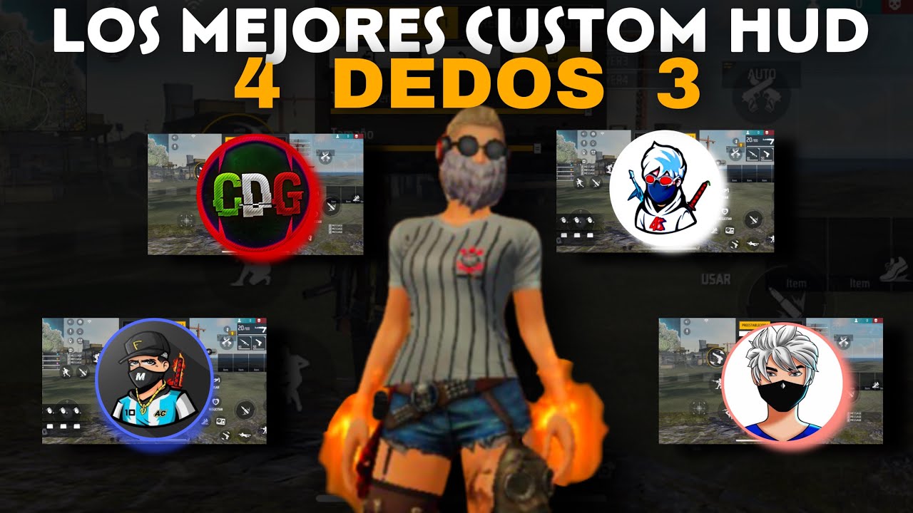 TOP 4 MEJORES CUSTOM HUD A 3,4 DEDOS MAS INSANOS 🇲🇽🔥