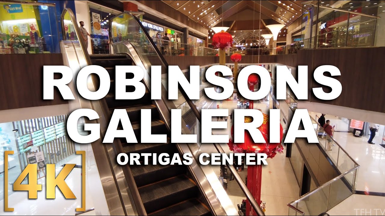 Robinsons Galleria, Ortigas Center | Mall Walk | Tour From Home TV | 4K | Quezon City, Philippines