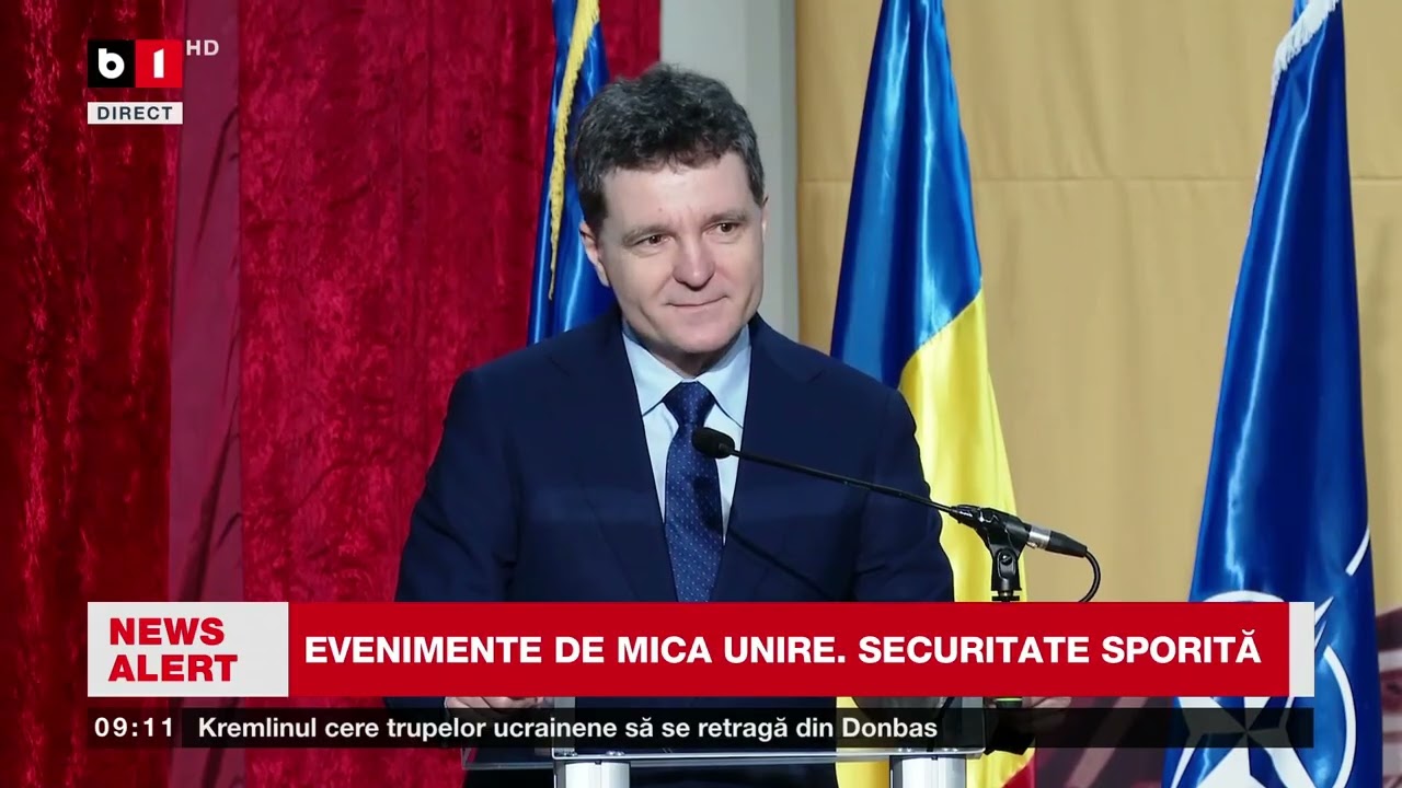 DISCURS NICUȘOR DAN LA COLEGIUL NAȚIONAL UNIREA DIN FOCȘANI_Știri B1TV_24 ian. 2026