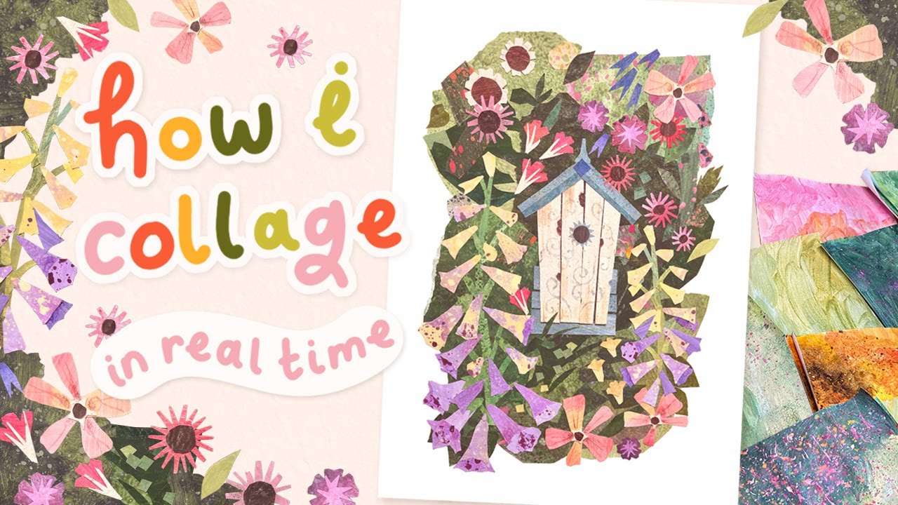 Real time collage video | Making a collage from start to finish in real time!