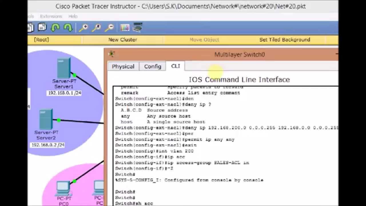 Network#20: Control Inter-VLAN routing by ACLs