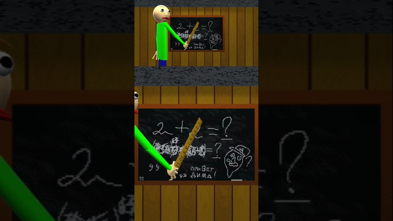 Балди стал строителем #baldi #greenmario #baldimod #baldisbasics #лысый #animation #baldiback