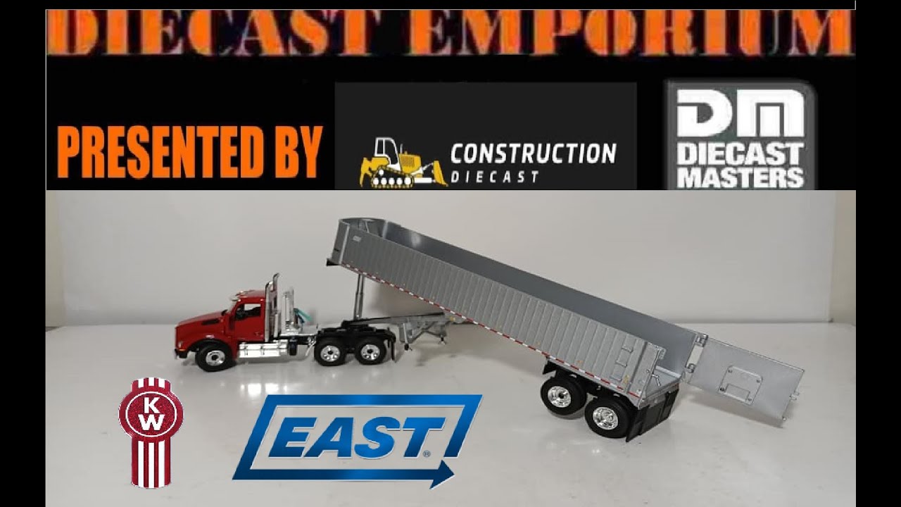 1:50 Scale Kenworth T880 Tractor with East Genesis Dump Trailer