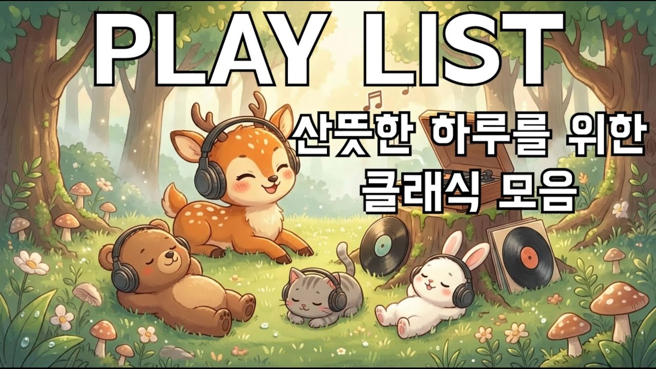 🎧 𝗽𝗹𝗮𝘆𝗹𝗶𝘀𝘁 “산뜻한 하루를 위한 클래식 모음(6곡 수록(3악장, 4악장), 1시간)