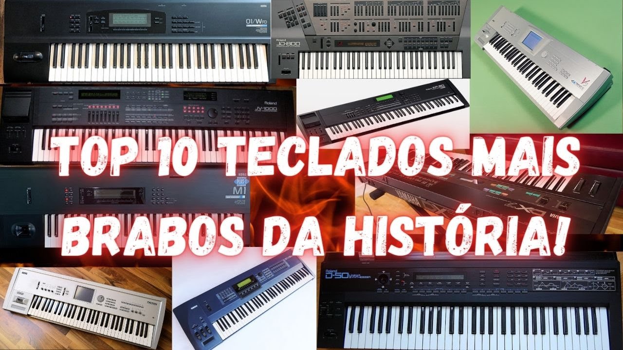 TOP 10 -TECLADOS WORKSTATION E SINTETIZADORES DOS ANOS 80 E 90 JÁ FEITOS.by TIAGO MALLEN #tecladista