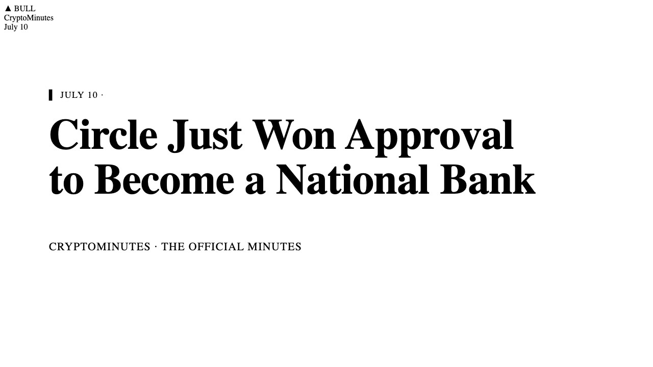 Washington just let a crypto company become a bank