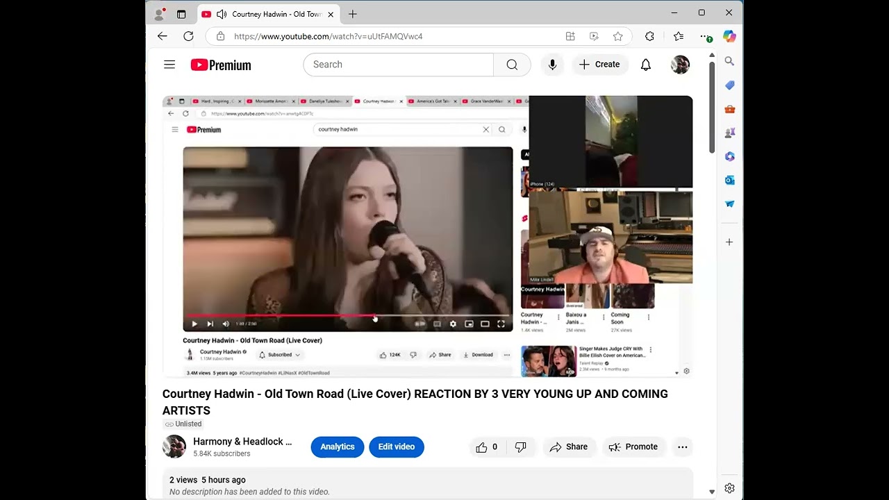 Courtney Hadwin - Old Town Road (Live Cover) REACTION BY 3 VERY YOUNG UP AND COMING ARTISTS