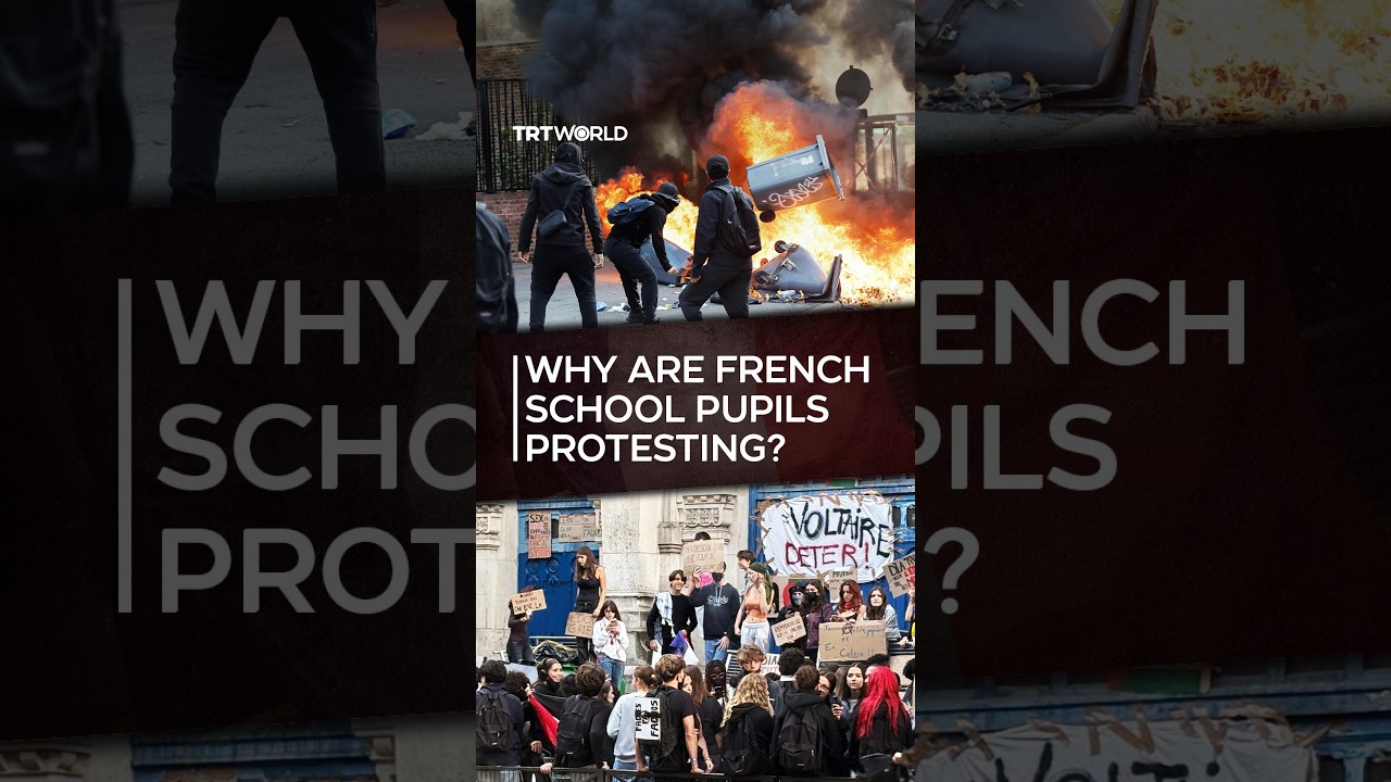 Over 1,000 detained as French high school student protests escalate