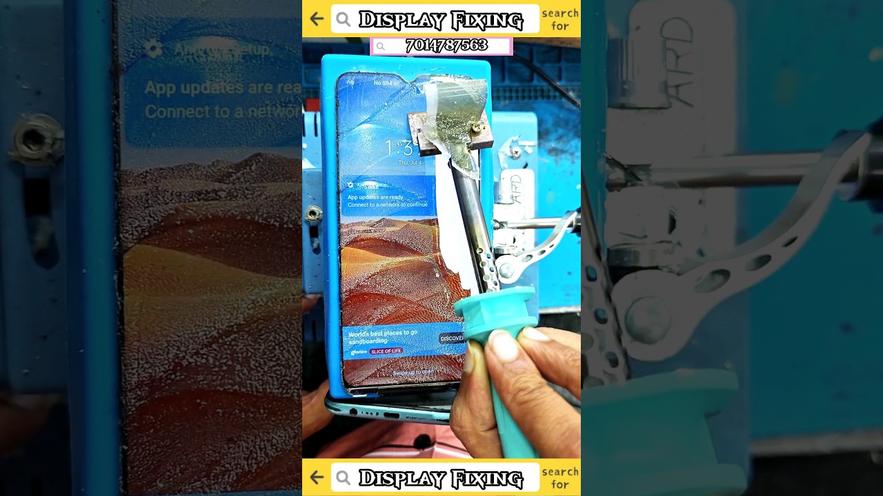 TFT display polarizer film change #smartphone #amazingfacts #tech #shorts #glassrepair #viral