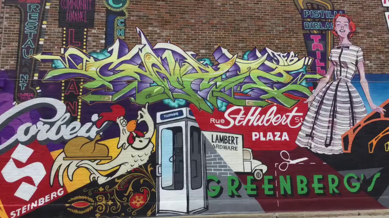 Awesome new mural at Beaubien M&eacute;tro station!