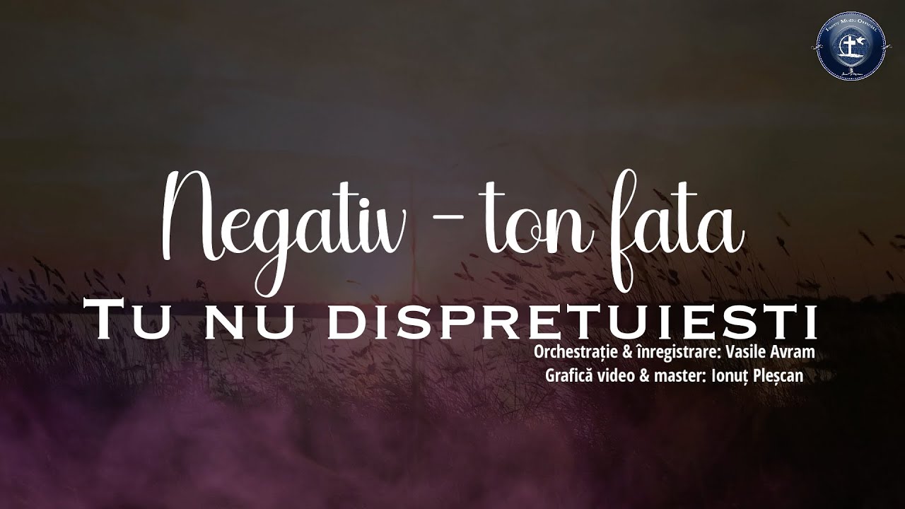 Tu nu dispretuiesti o inima zdrobita - NEGATIV TON FATA