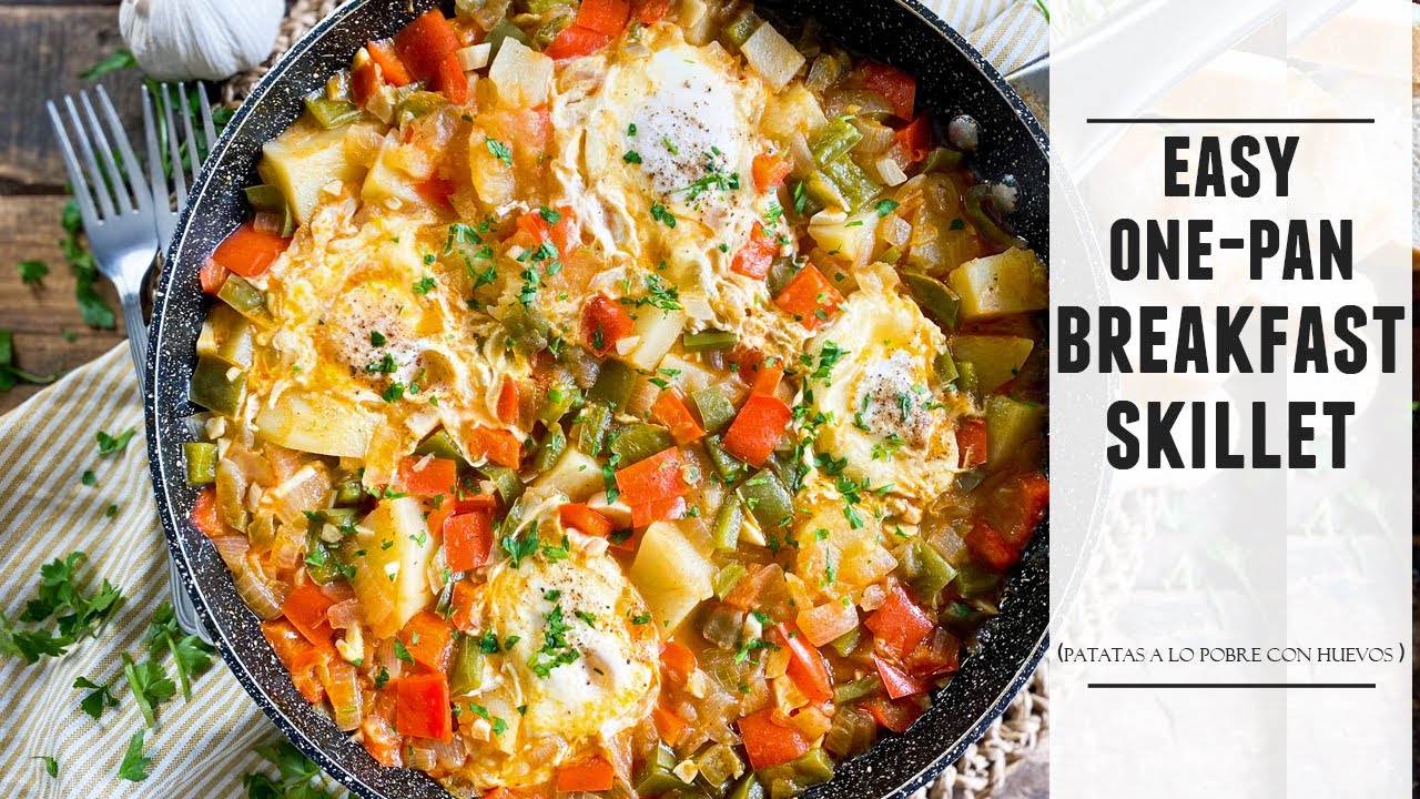 Spanish Poor Man´s Breakfast Skillet | Easy ONE-PAN Recipe
