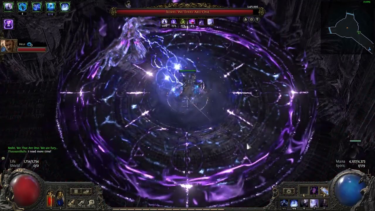 2 man t4 xesht with orb of storms chronomancer (75mil+ dmg using time snap)