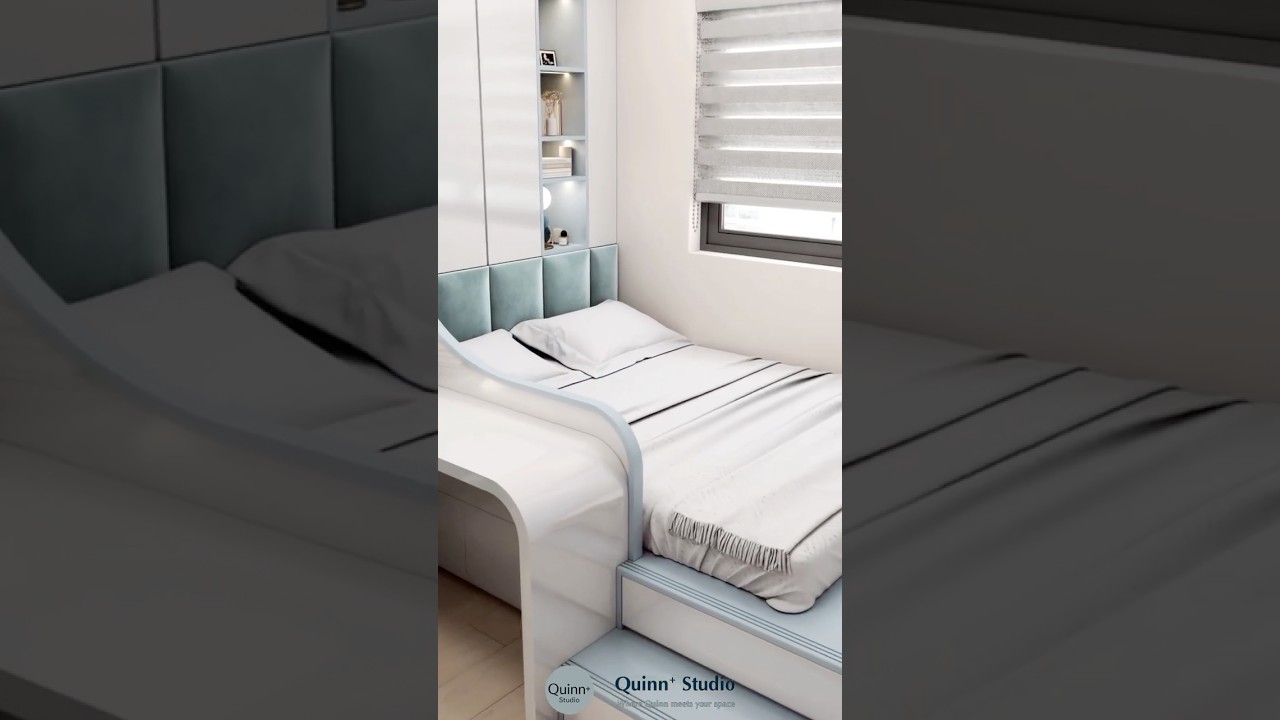 10m&sup2; Small Bedroom Design &ndash; Smart Study & Sleep Space Ideas! #nhadep #interiordesign #bedroomdesign
