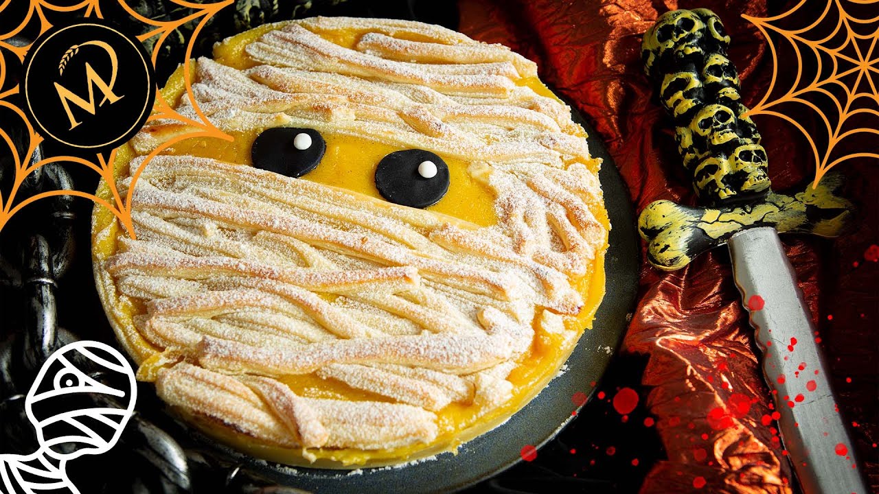 Schneller Halloween Orangen Mumien Kuchen