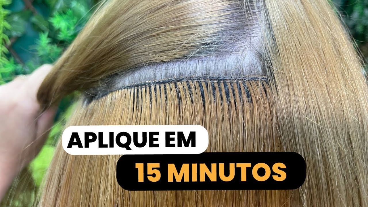 APLICANDO O MEGA HAIR ADESIVO EM 15 MINUTOS !
