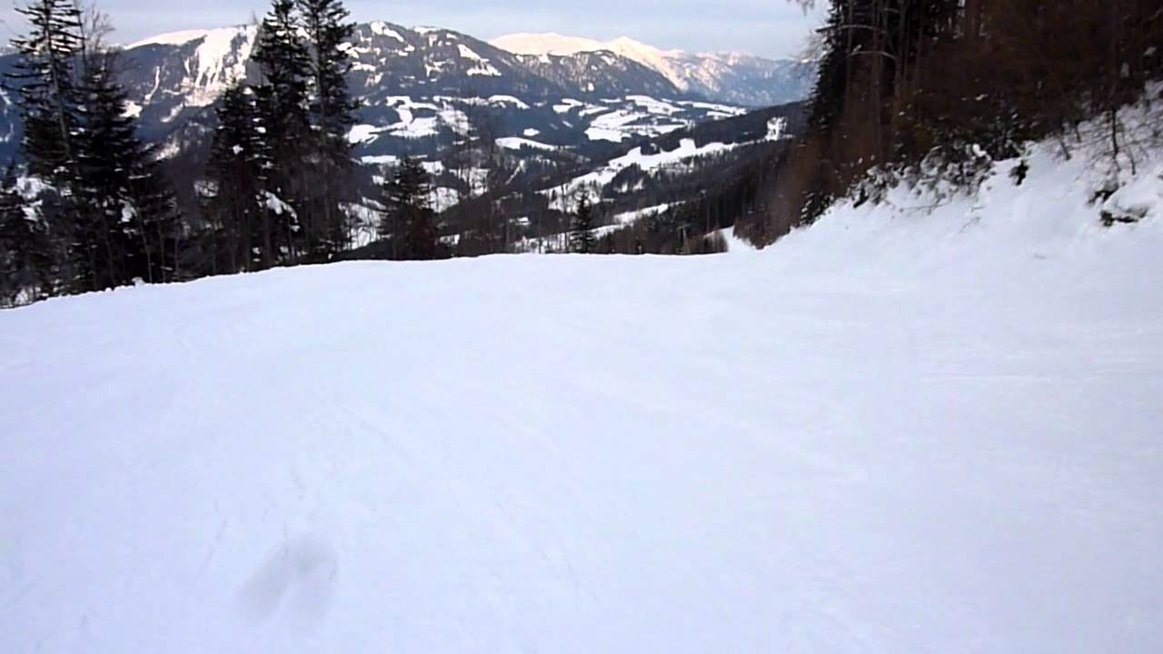 Hinterstoder - Start: Hössbahn oben bis Ziel: Hössbahn unten auf rote piste.MTS