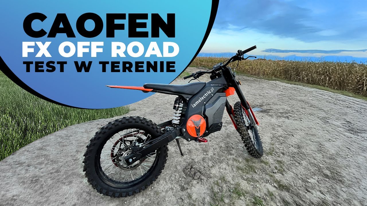 Test elektrcznego motocykla Crossowego o mocy 12000W ⚡️Caofen FX Off-Road 408nM od iamelectric.pl