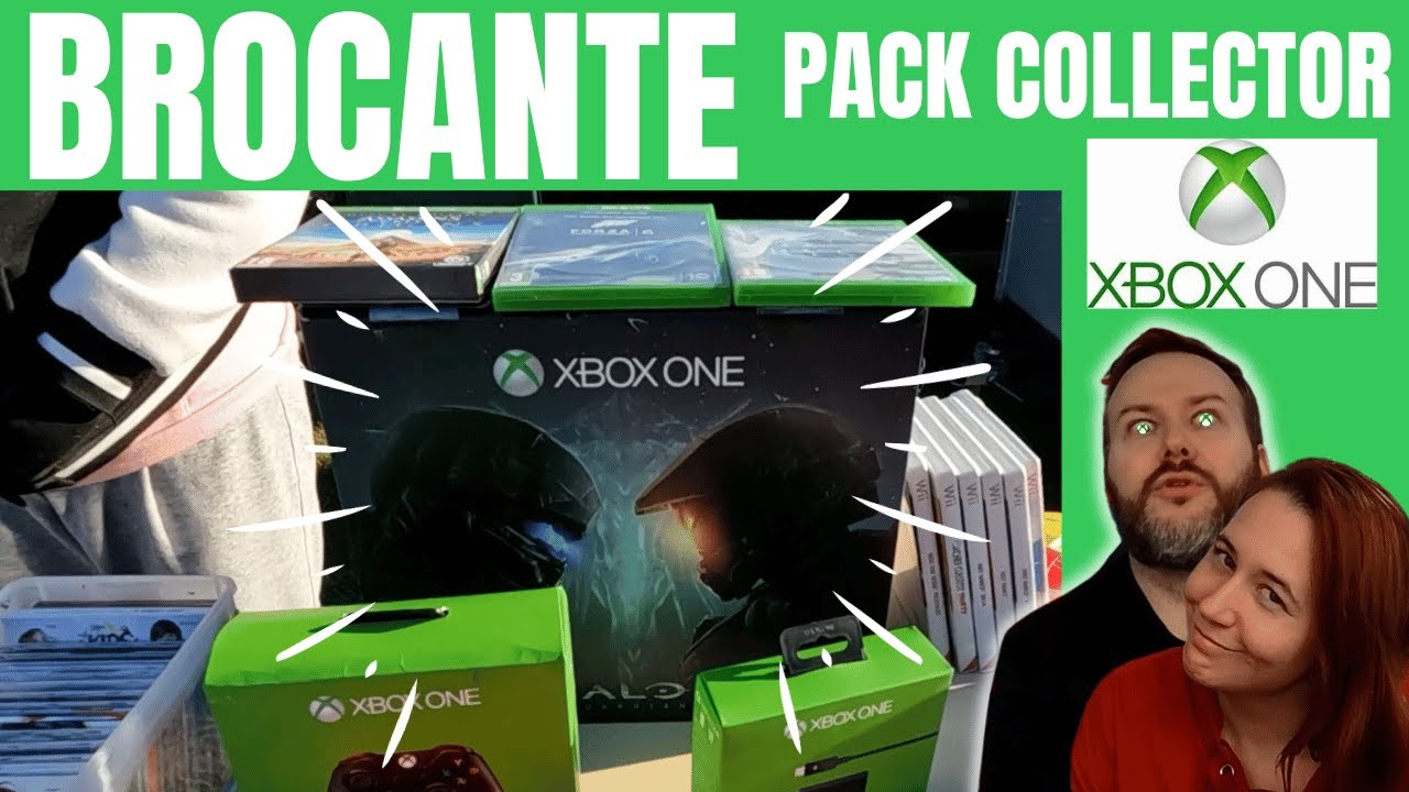 BROCANTE XBOX ONE Halo achat vide grenier blu-ray, laser disc, pack collector plus encore 😍