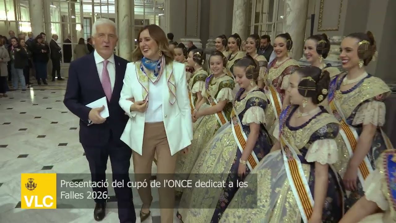 María José Catalá. Presentació del cupó de l'ONCE dedicat a les falles 2026. (09/03/2026)