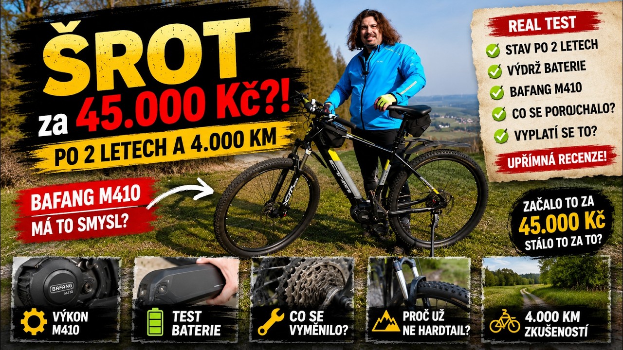 Šrot za 45 000 Kč po 4 000 km?! | 2 roky s elektrokolem Bafang M410 ⚡🚴‍♂️