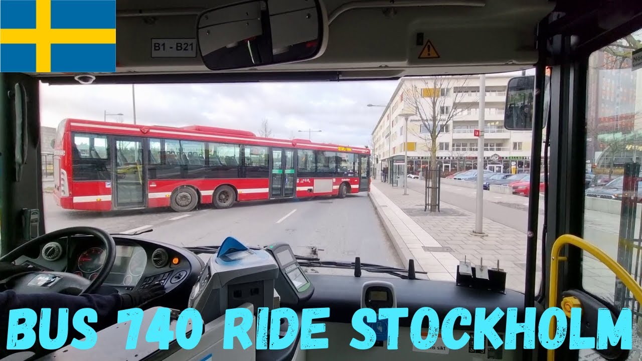Stockholm-City Bus Ride| With Sl Bus740|From Huddinge Station To Huddinge Sjukhus-Part1#80