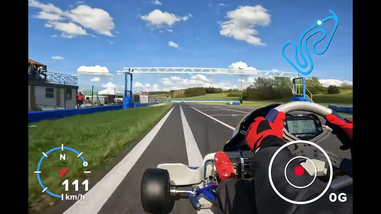2 minutes of karting on the Enclos circuit near Pontarlier (Levier, France) with a X30