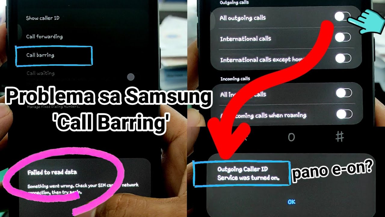 Проблема с запретом вызовов/Не удалось прочитать данные &mdash; как включить и отключить все вызовы