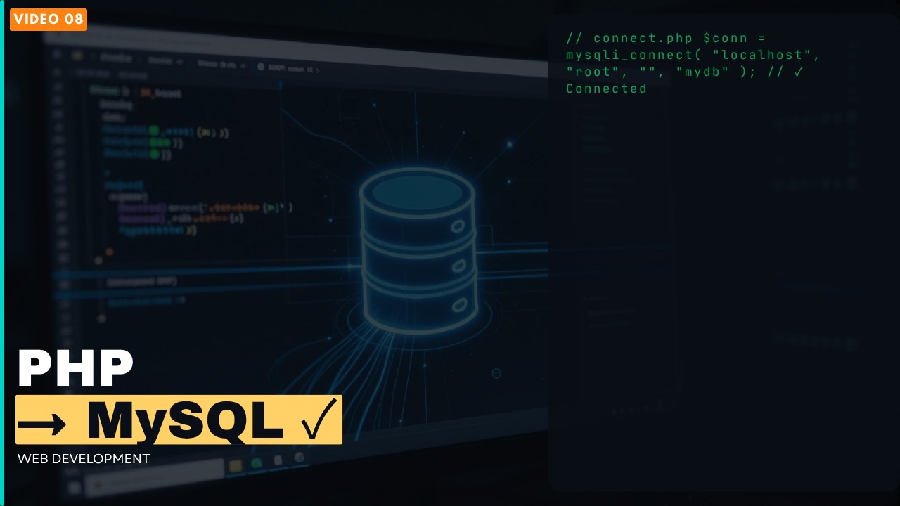 Connect PHP to MySQL Using XAMPP | Insert Form Data into Database (Step-by-Step)
