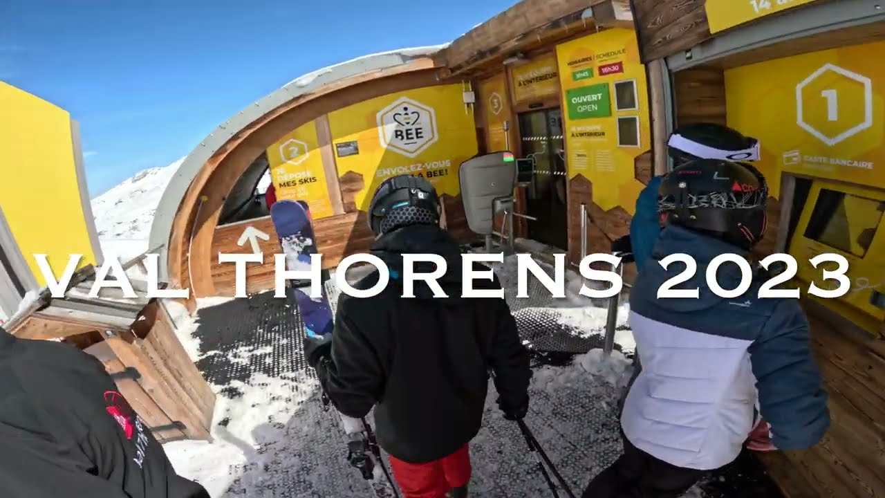 La Bee Forever zip line Val Thorens 2023   4K