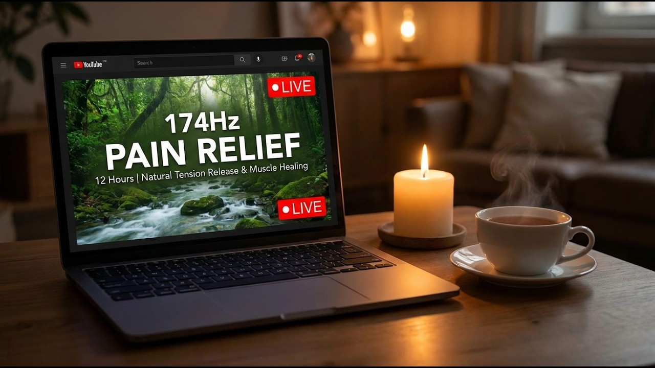 🔴 174Hz PAIN RELIEF  | Natural Tension Release & Muscle Healing LIVE