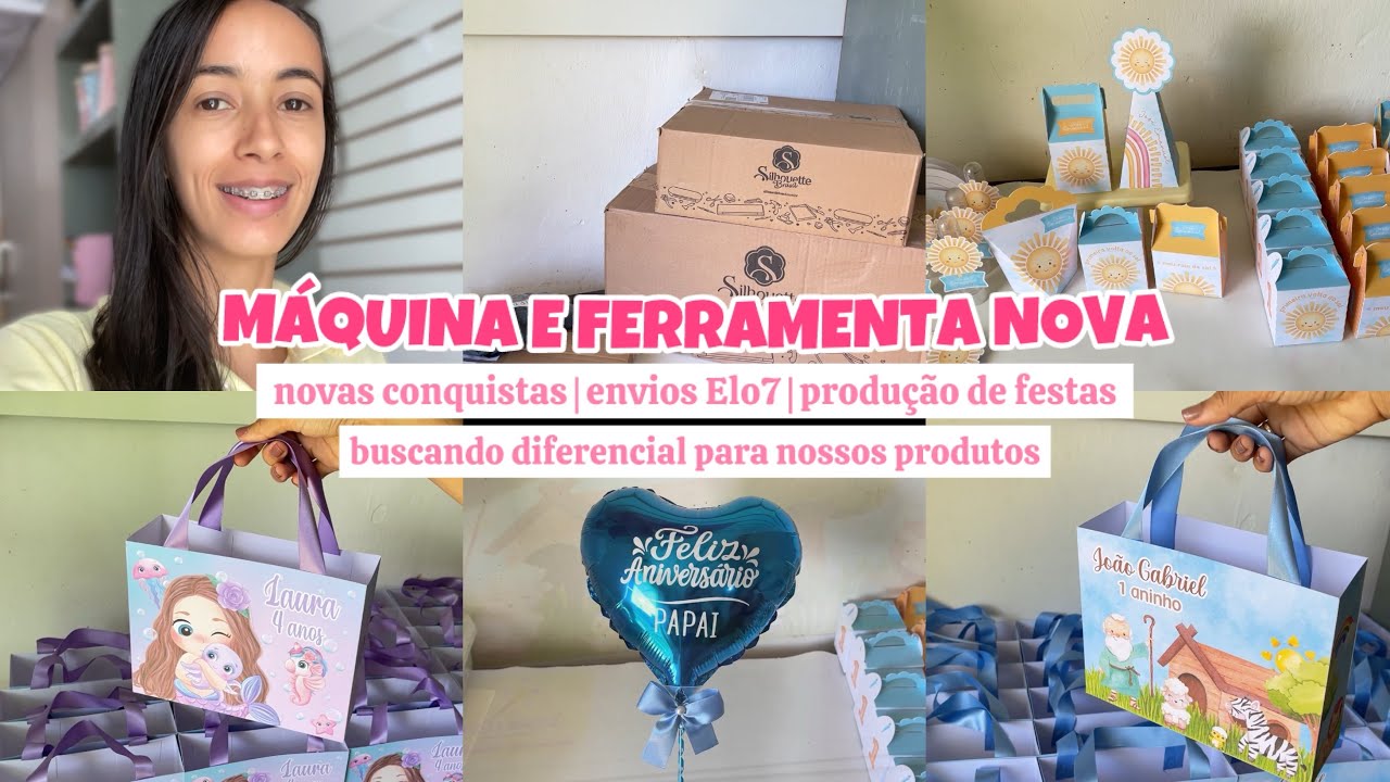 COMPRAMOS MÁQUINA E FERRAMENTA | produção de festas | envio elo7 | nosso diferencial | bate papo +