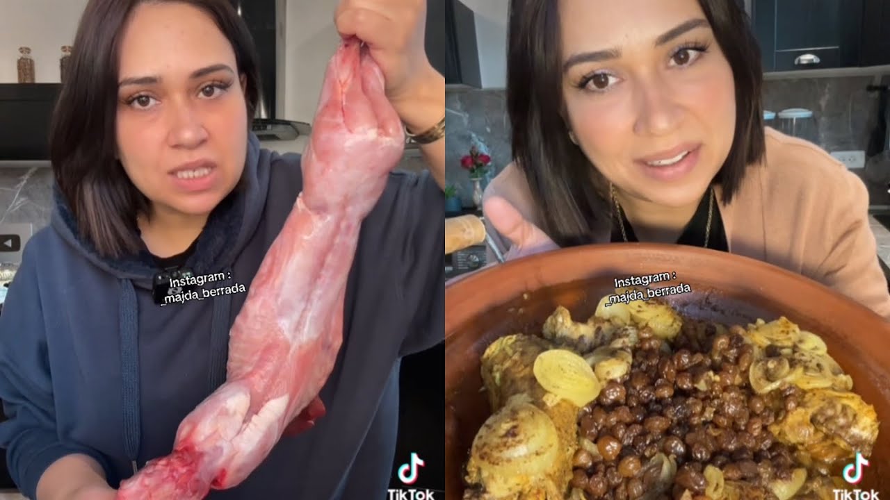 طاجين قنية بالبصلة والزبيب