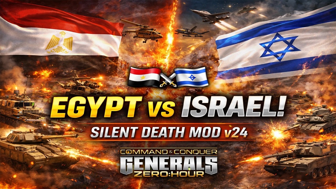 ⚠️ Silent Death v24 Just Changed Everything! Egypt vs Israel | Generals Zero Hour PC GAME