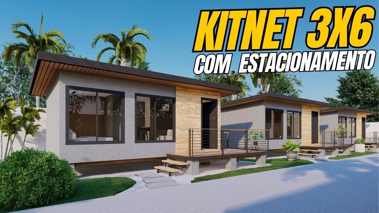 KITNET 3x6| Modelo de kitnet 3x6 tipo Vila