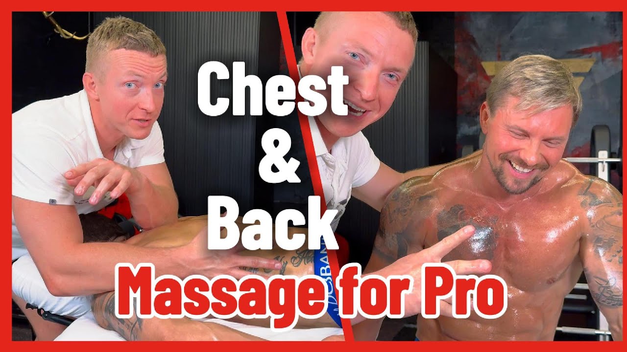 Pecs, shoulders and back massage for Pro Athlete Yury.