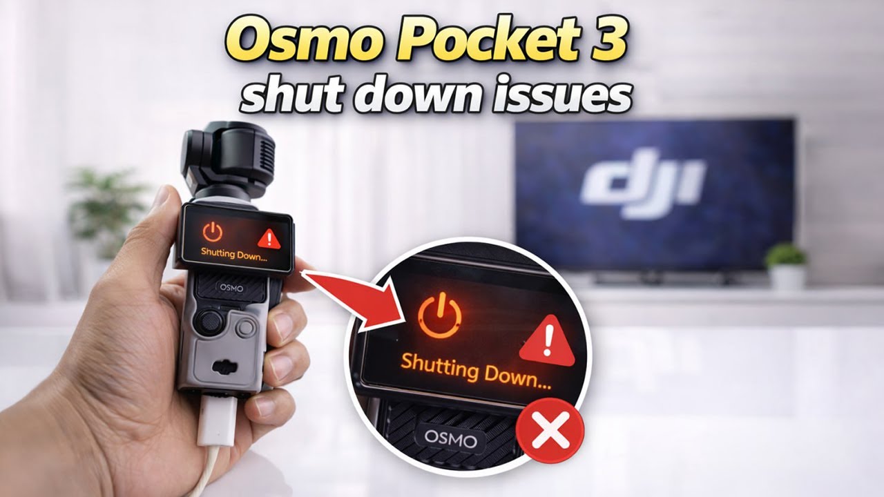 DJI OSMO Pocket включается сам по себе после выключения | Проблема с выключением DJI