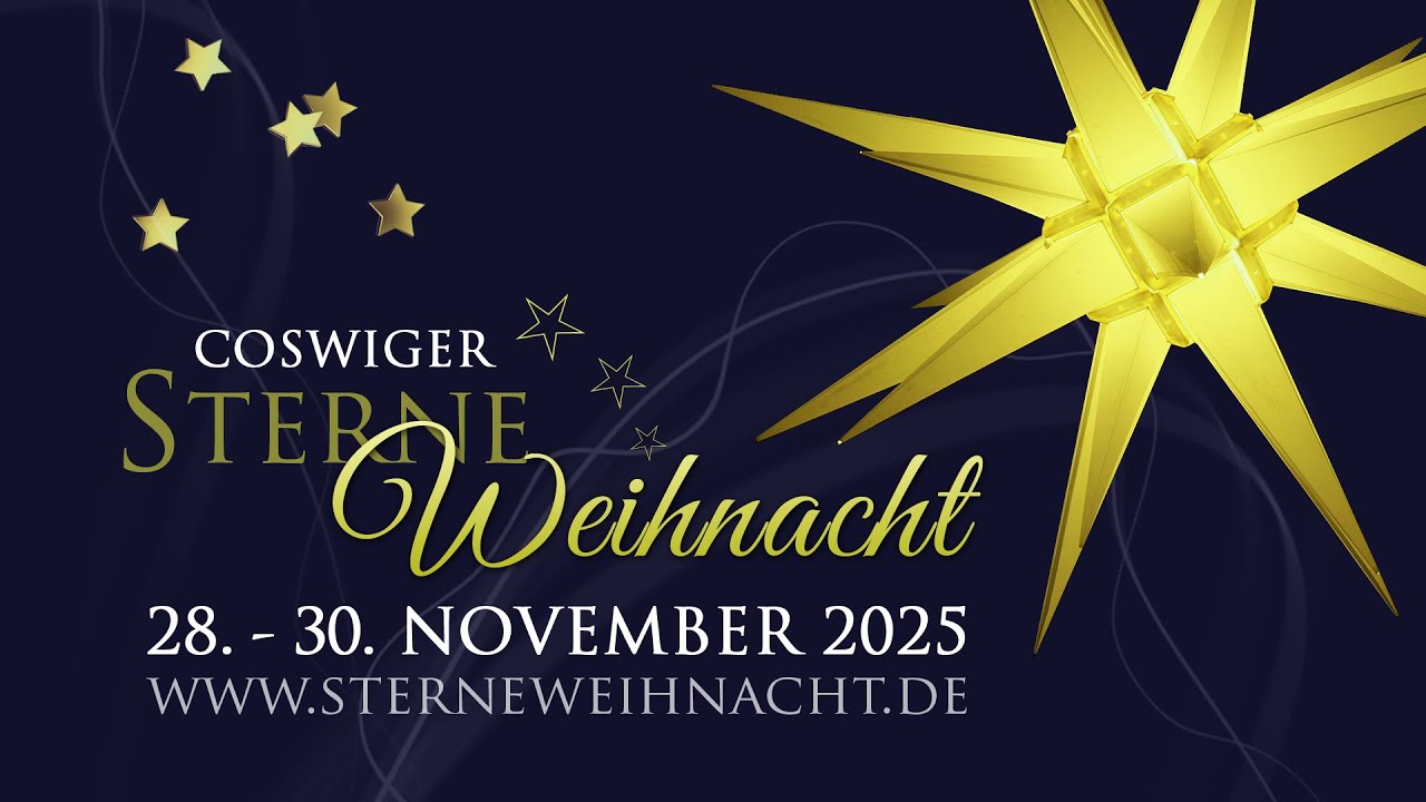 Eröffnung Coswiger Sterneweihnacht 2025! Schön war’s!