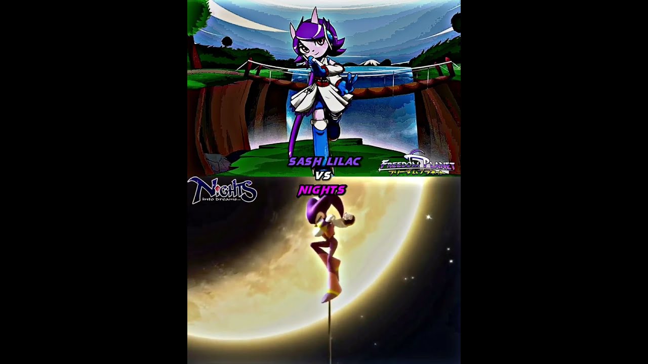 Sash Lilac vs NiGHTS | who is strongest | #shorts #edit #sonic #freedomplanet