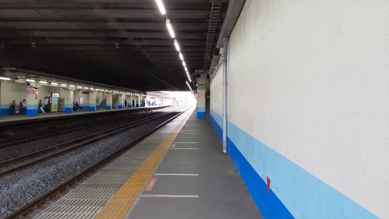 185系B6編成東浦和駅通過シーン