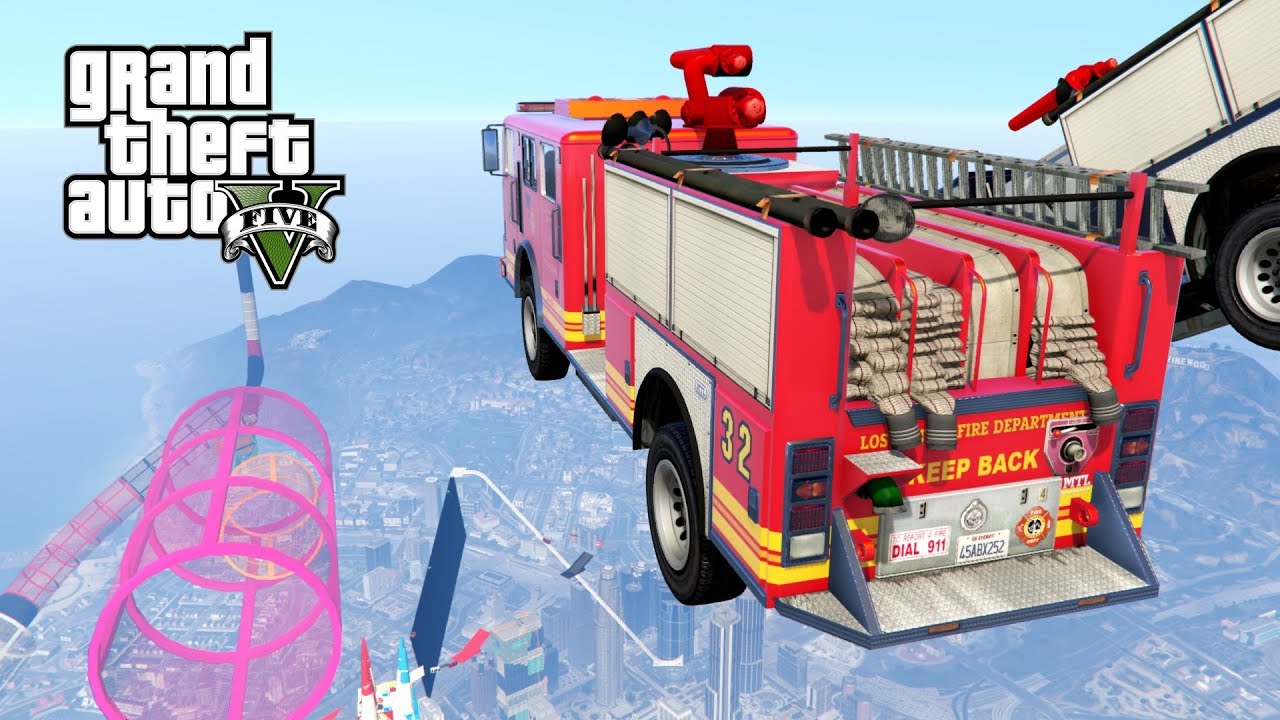 SKILL TEST STRAŻĄ POŻARNĄ! w GTA 5 Online Hogaty i EKIPA 