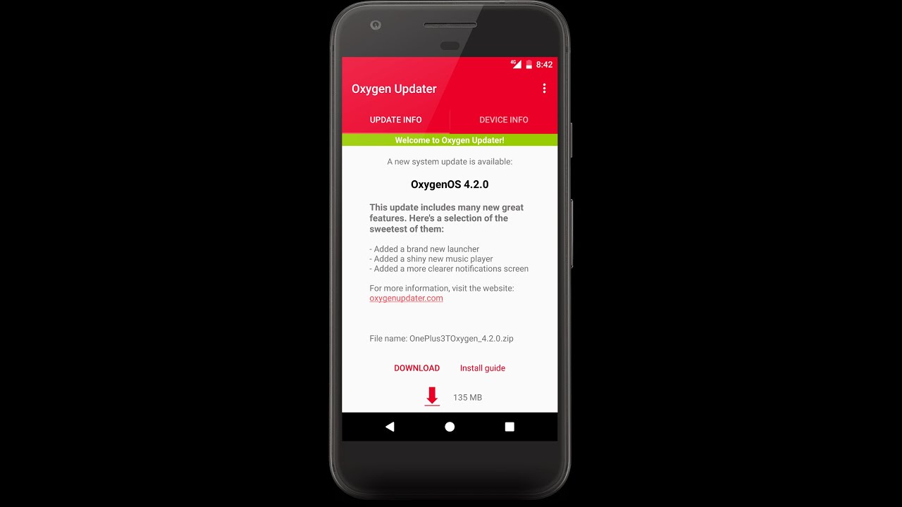 Mise &agrave; jour Oneplus 5 - 5T OxygenOS 9.0.0 Android 9.0 Pie