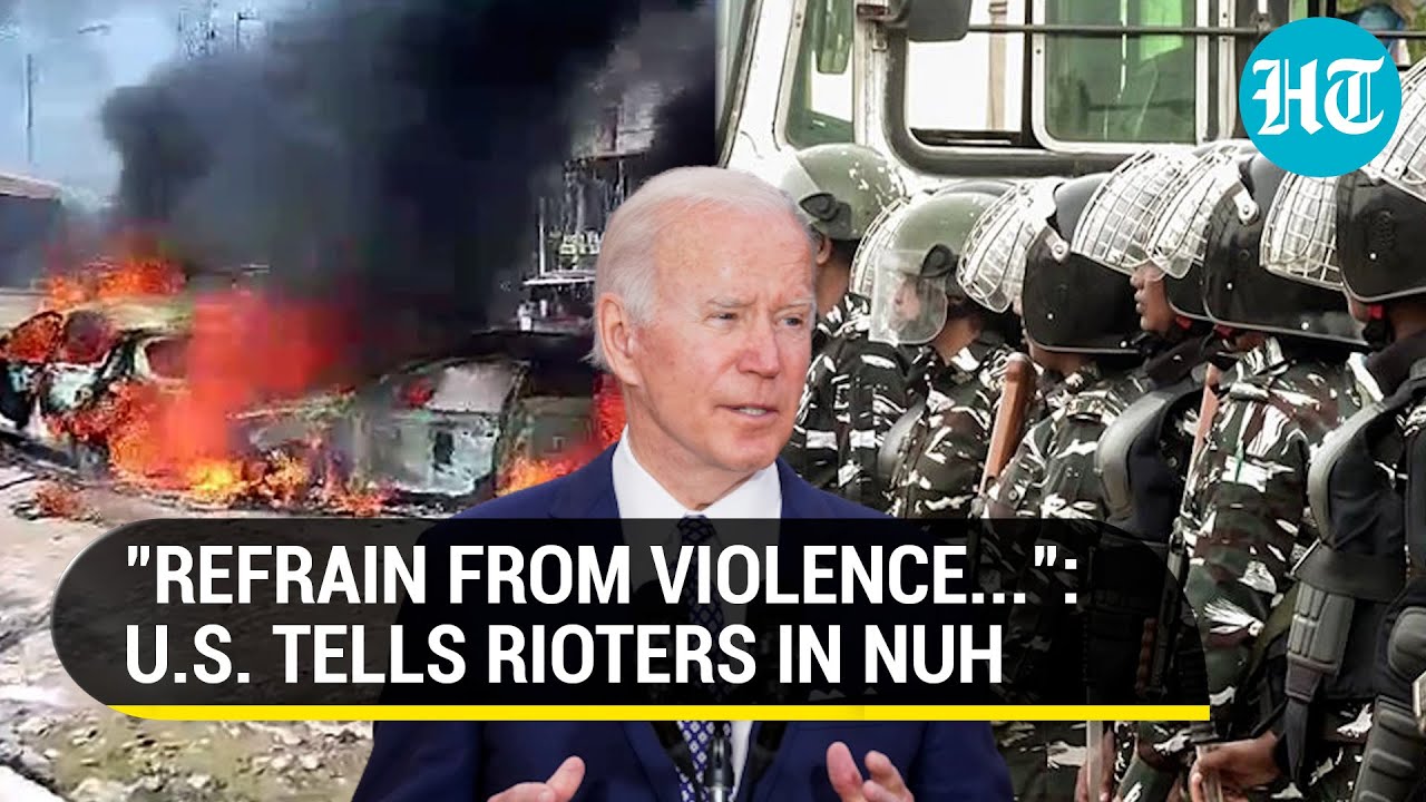 Haryana Riots: Nuh SP Transfered, Tight Security Outside Jama Masjid | Watch First U.S. Response