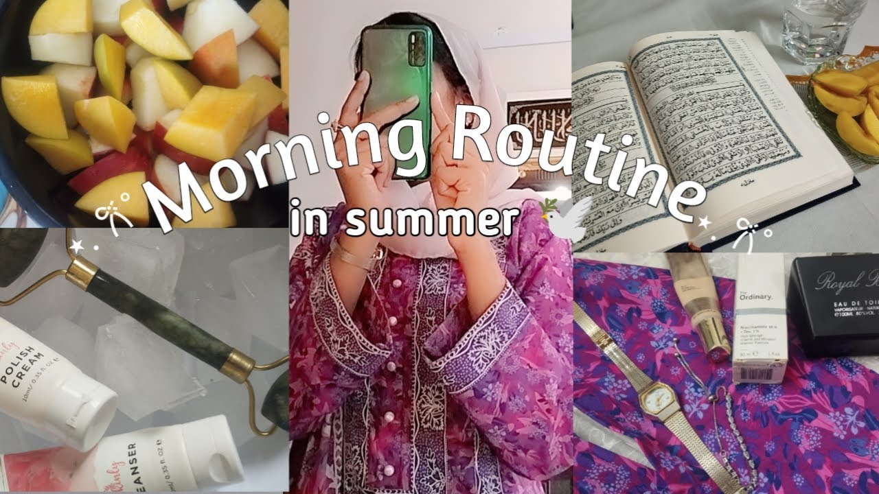 Peaceful Summer Morning Routine || Fajr, Qur’an, Skincare🫧 & Day Out Vlog🏩