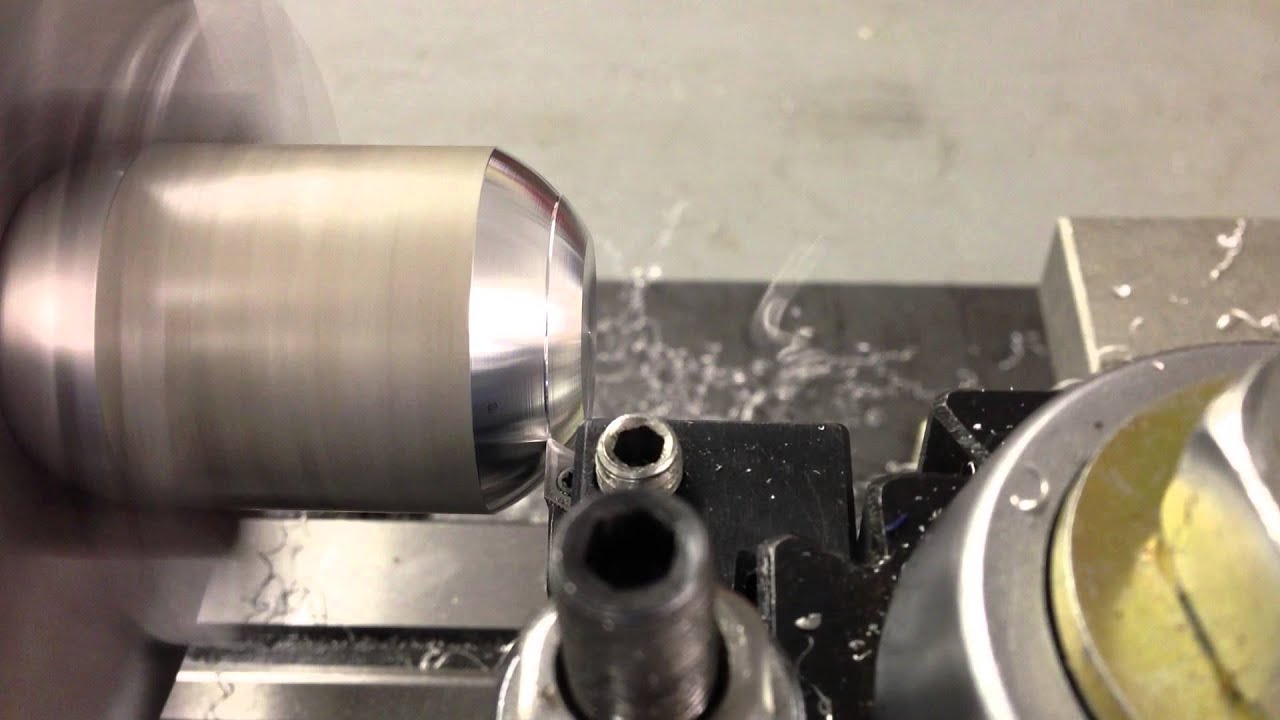 Constant Surface Speed test turning a half sphere 1.618