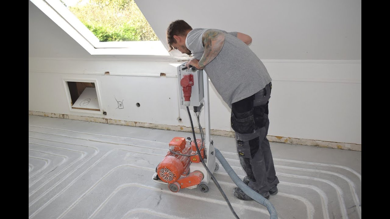 Plancher chauffant fraisé en rénovation