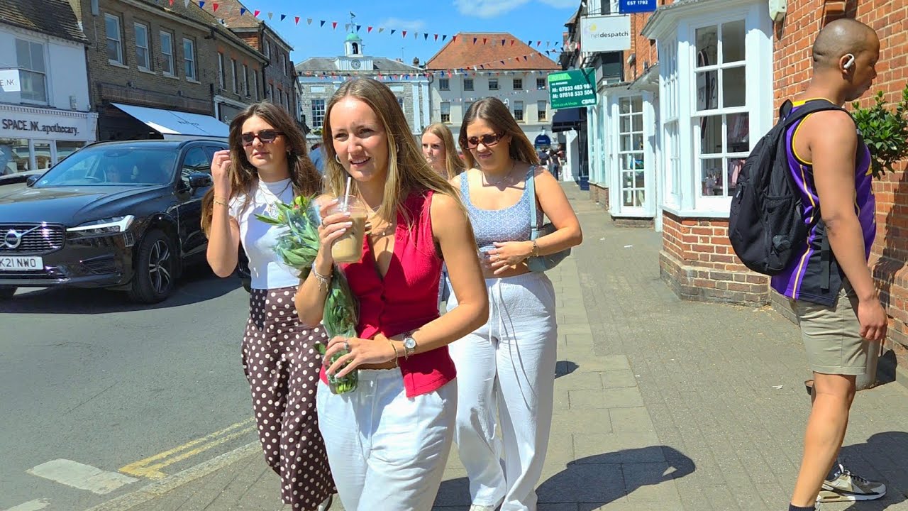 # Walking Tour Marlow Village Buckinghamshire England # 4k